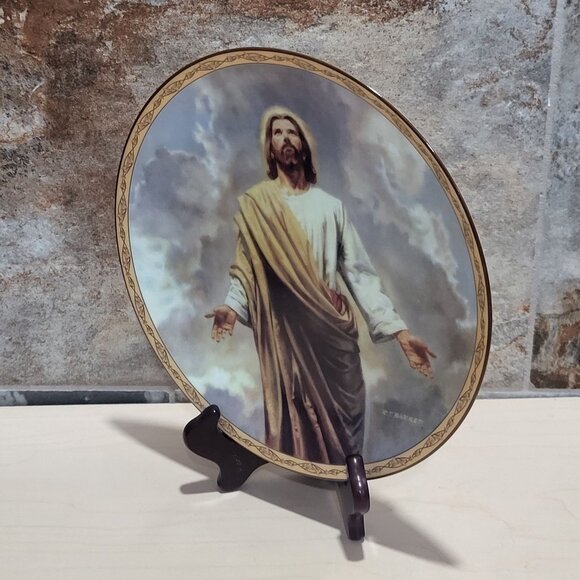 Ascension Plate Life of Christ Robert T Barrett Bradford Exchange 1994 COA - Picture 12 of 12